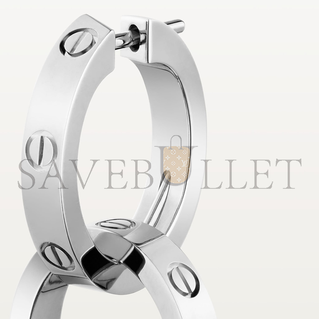 CARTIER LOVE WHITE GOLD EARRINGS B8301500